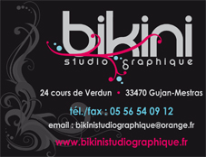 Bikini studio graphique commerce bassin d'Arcachon